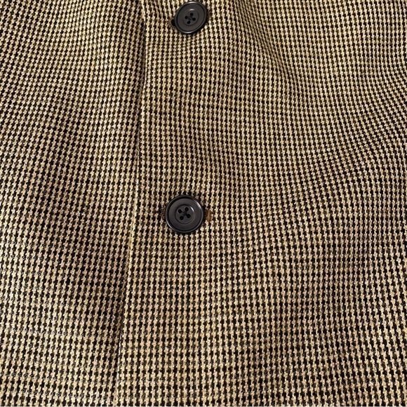 VINTAGE Club Room by Charter Club Houndstooth Wool Sport Coat Size 46L - Picture 4 of 11